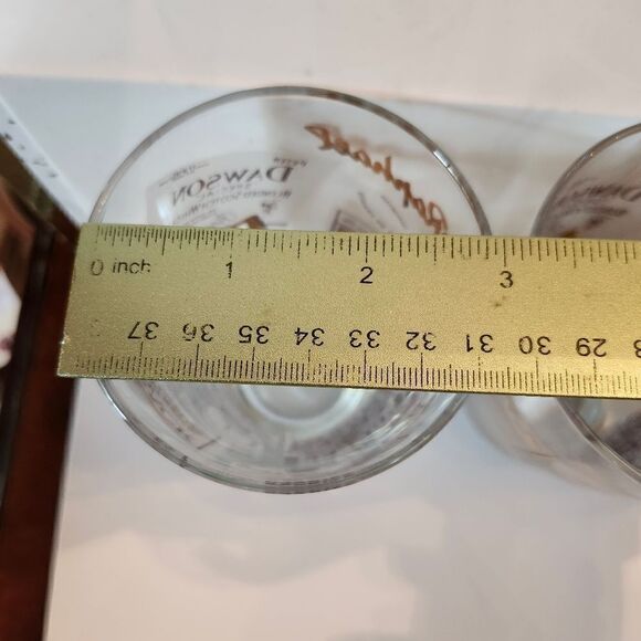 Vintage Mint '60s Set Of 3 22k Gold European Brand Graphics Drinking/Bar Glasses - Picture 6 of 6